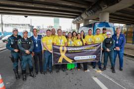 Setor de Transporte realiza dia de conscientizao alusivo  Campanha do Maio Amarelo