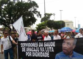 Em greve, servidores da Sade faro manifestao sexta-feira